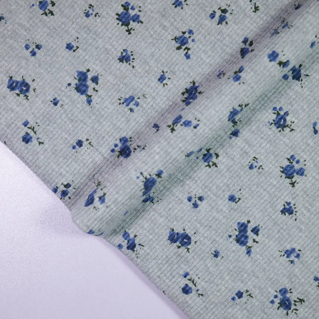 China Fabric for Skirt,Open Cardigan (Sweater),Long Sleeve Base Layer Top Rib Knit Fabric Cotton Polyester Spandex grey color buy from China wholesaler bulk order at wholesale price free worldwide shipping Alibaba