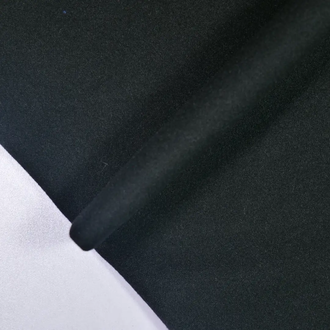 China Fabric for Jackets,Trench Coat,Overcoat Interlock Knit Fabric Polyester black color buy from China wholesaler bulk order at wholesale price free worldwide shipping Alibaba