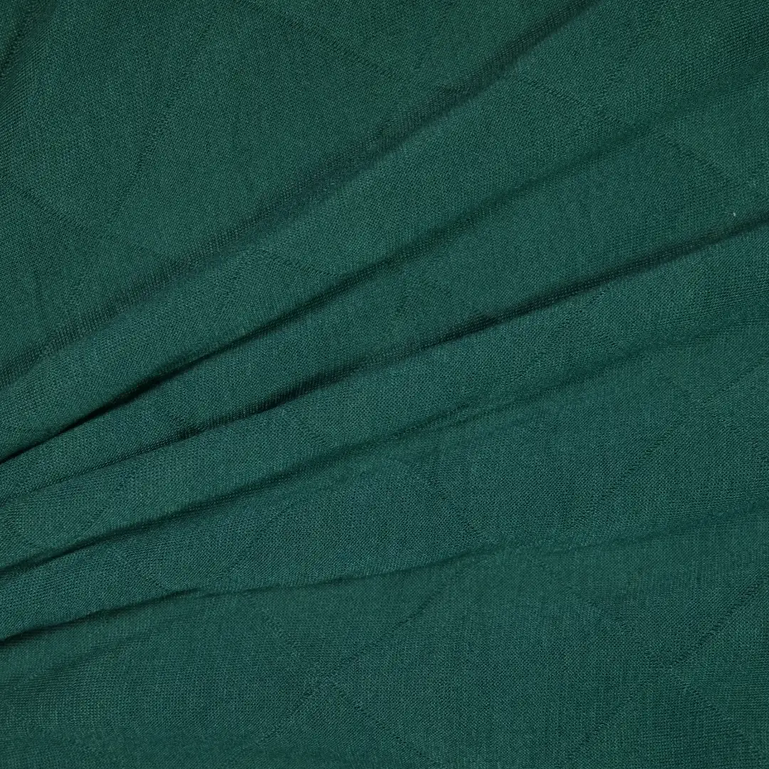 China Fabric for Skirt,Open Cardigan (Sweater),Round Neck Pullover (Sweater) Jacquard Knit Fabric Polyester green color buy from China wholesaler bulk order at wholesale price free worldwide shipping Alibaba