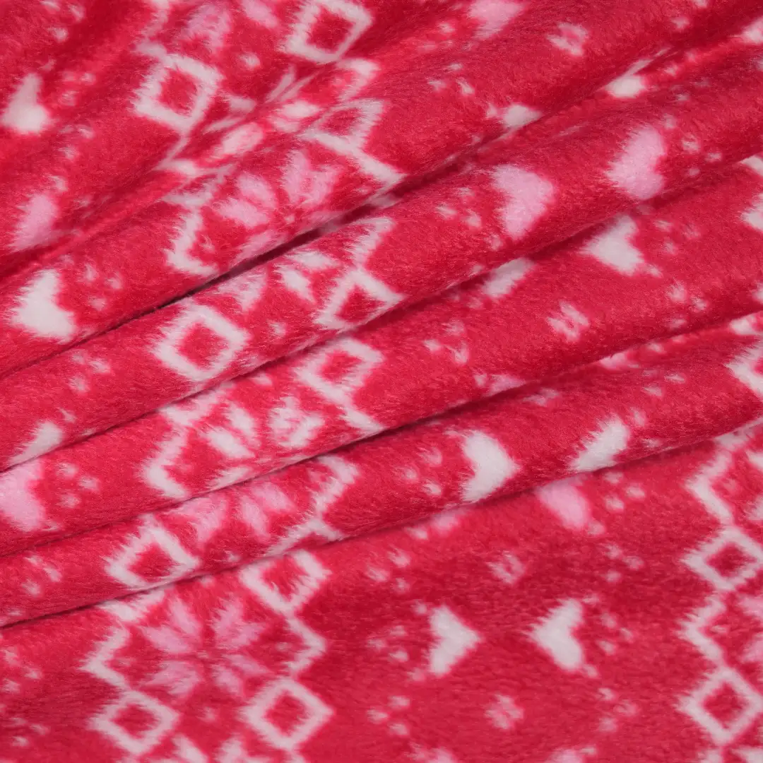 China Fabric for Skirt,Hoodie,Trench Coat Fleece Knit Fabric Polyester RED color buy from China wholesaler bulk order at wholesale price free worldwide shipping Alibaba