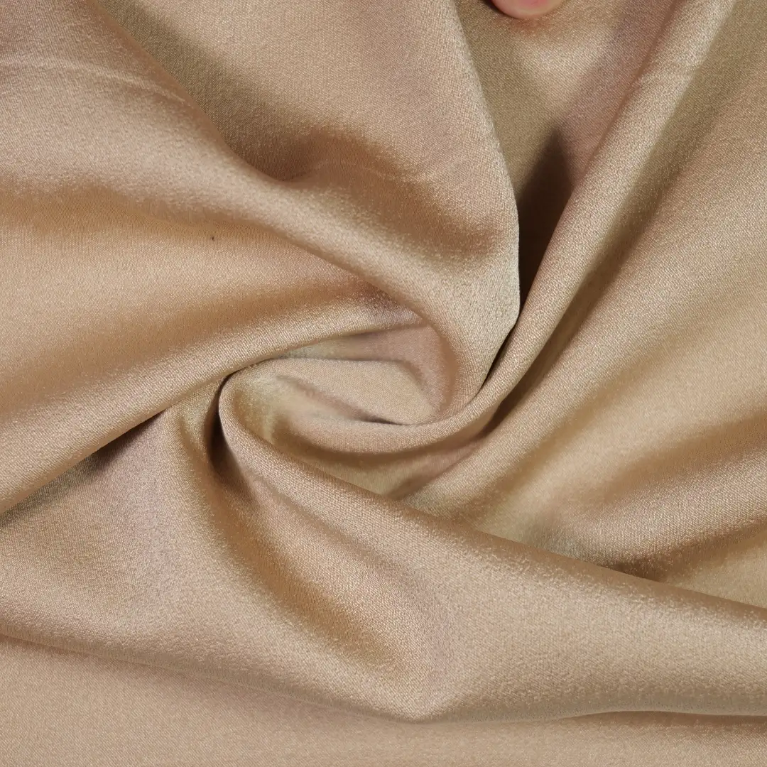 China Fabric for Shirt,Blouse,Crop Top,Skirt Bengaline Woven Blended Fabric Polyester Spandex khaki color buy from China wholesaler bulk order at wholesale price free worldwide shipping Alibaba