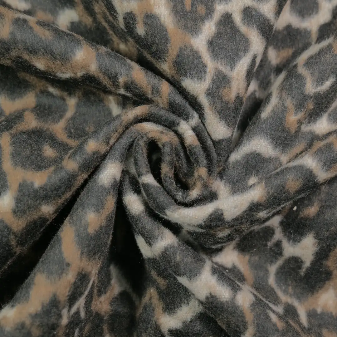 China Fabric for Skirt,Padded Jacket,Overcoat Woolen Overcoat Woolen Polyester Leopard color buy from China wholesaler bulk order at wholesale price free worldwide shipping Alibaba