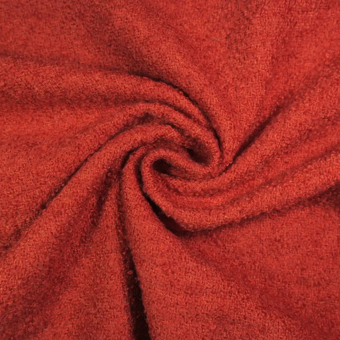 China Fabric for Skirt,Suit,Uniform Chanel-Style Fabric Woolen Polyester Tangerine color buy from China wholesaler bulk order at wholesale price free worldwide shipping Alibaba