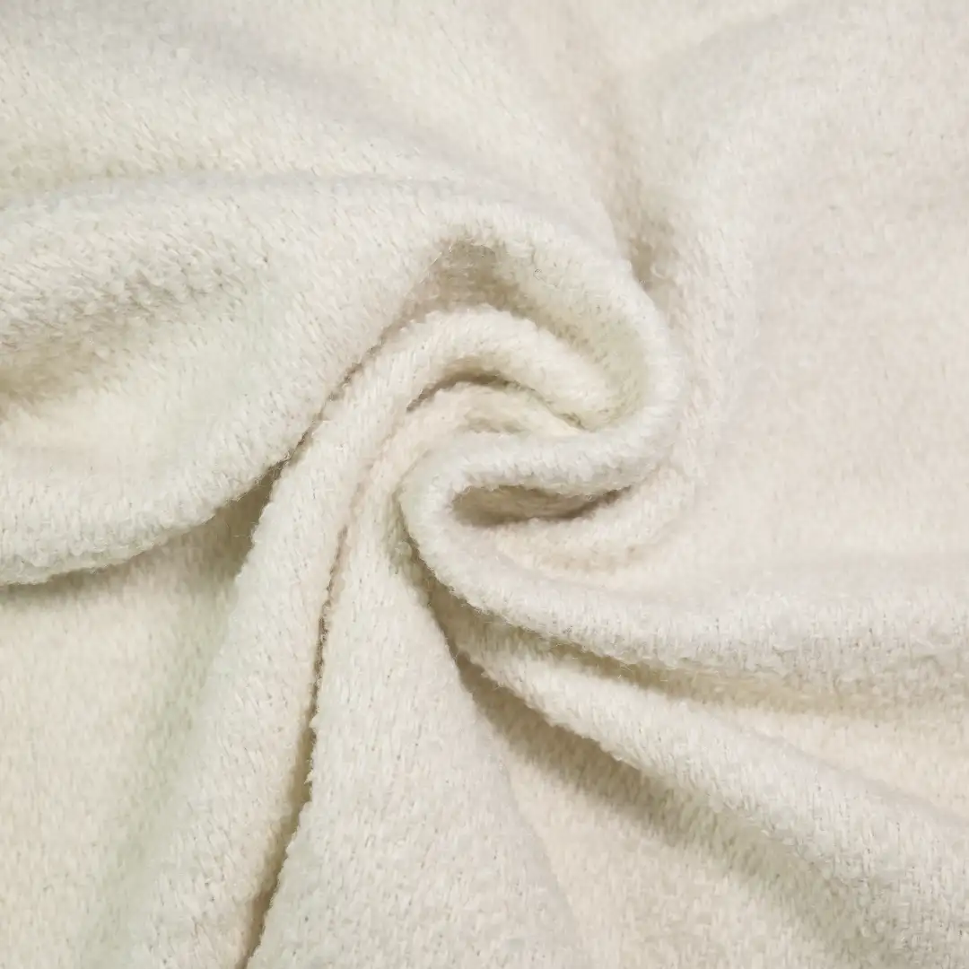 China Fabric for Jackets,Skirt,Suit,Uniform Chanel-Style Fabric Woolen Polyester white color buy from China wholesaler bulk order at wholesale price free worldwide shipping Alibaba