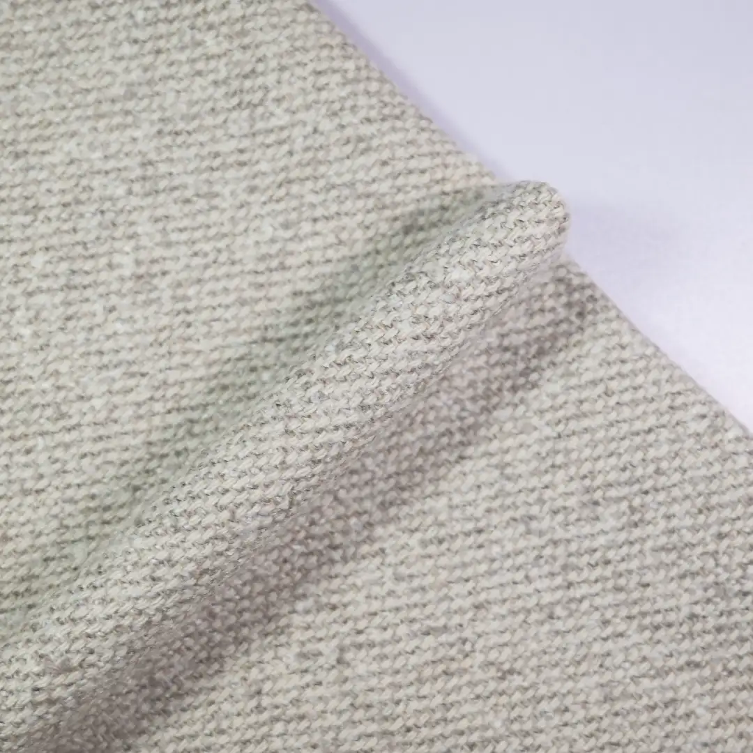 China Fabric for Skirt,Uniform,Double-Breasted Coat Chanel-Style Fabric Woolen Polyester Wool light khaki color buy from China wholesaler bulk order at wholesale price free worldwide shipping Alibaba