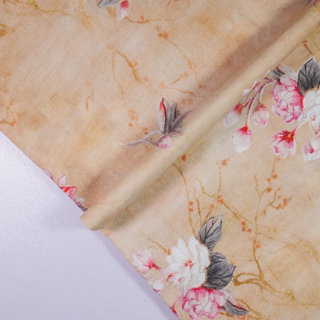 China Fabric for Shirt,Skirt,Backless Beach Dress,Tank Wrap Midi Dress Cotton Plain Natural Woven Fabric Cotton brown color buy from China wholesaler bulk order at wholesale price free worldwide shipping Alibaba