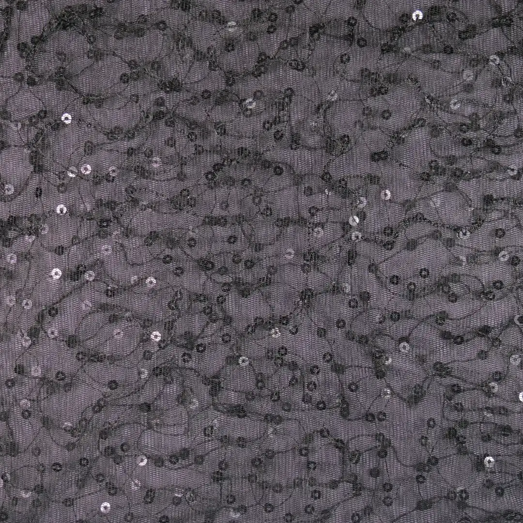 China Fabric for Skirt,Kids Ruffle-Sleeve Top,Gathered Strappy Mini Dress Mesh Knit Fabric Polyester black color buy from China wholesaler bulk order at wholesale price free worldwide shipping Alibaba