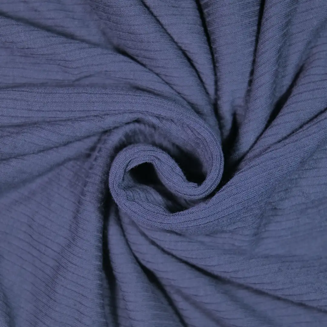 China Fabric for T-Shirt,Skirt,Gathered Strappy Mini Dress,Backless Beach Dress Rib Knit Fabric Rayon Spandex dark blue color buy from China wholesaler bulk order at wholesale price free worldwide shipping Alibaba