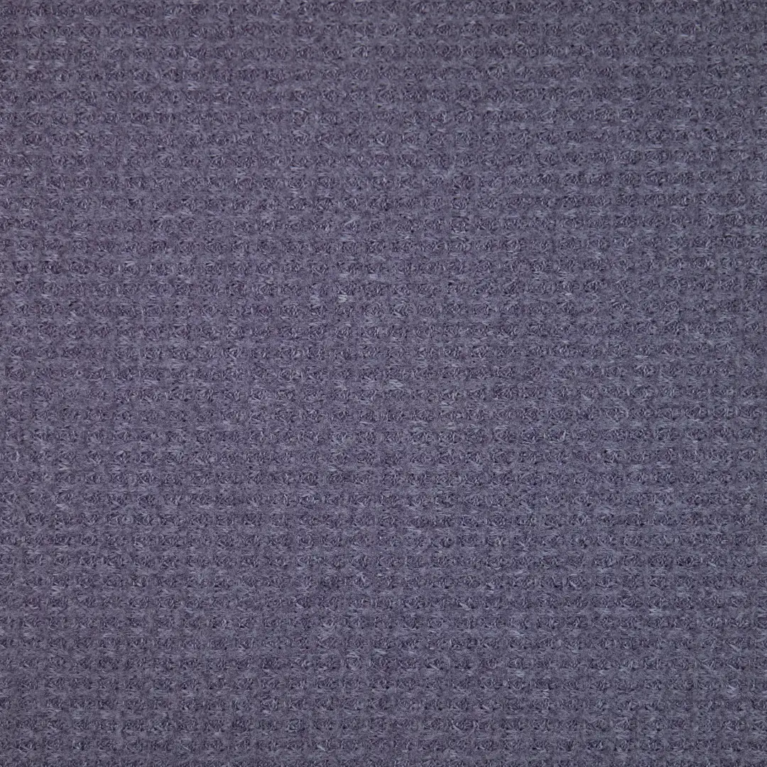 China Fabric for Waist coat,Long Sleeve Base Layer Top,Ruched Cuffs Big Collar Top,Womens Crop Top and Midi Skirt Set Waffle Knit Fabric Polyester Spandex grey purple color buy from China wholesaler bulk order at wholesale price free worldwide shipping Alibaba