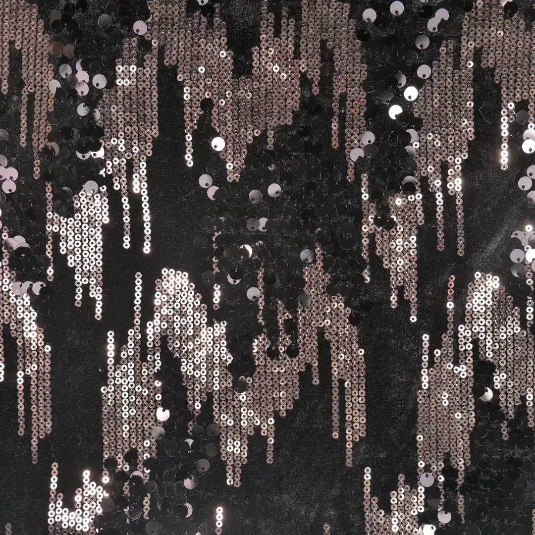 China Fabric for Skirt,Puff Sleeve Ruched Dress,Ruffled Mini Skirt Mesh Knit Fabric Polyester Spandex black color buy from China wholesaler bulk order at wholesale price free worldwide shipping Alibaba