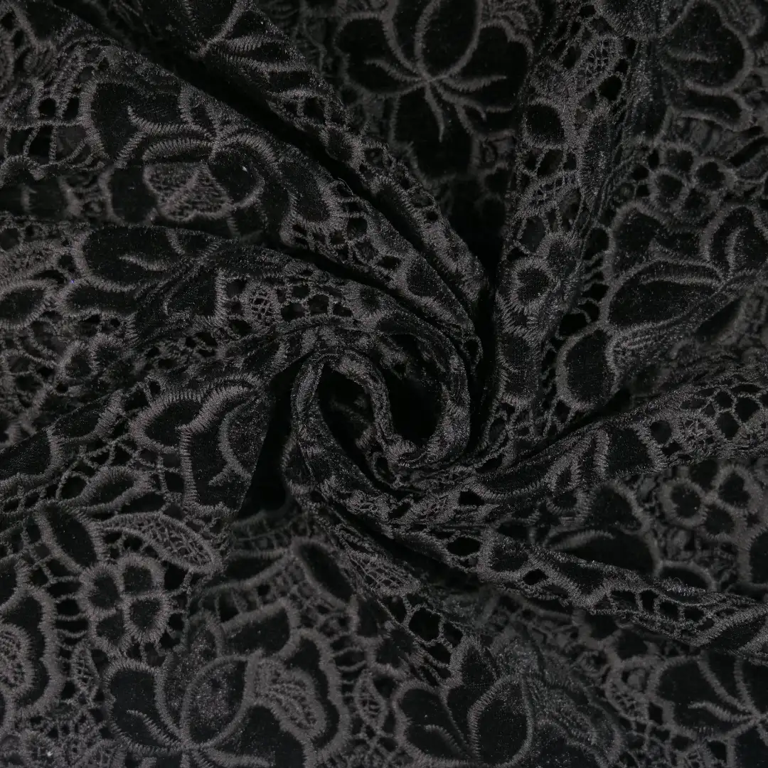 China Fabric for Skirt,Ruffle Shirt Dress,Strap Midi Dress Mesh Knit Fabric Polyester black color buy from China wholesaler bulk order at wholesale price free worldwide shipping Alibaba