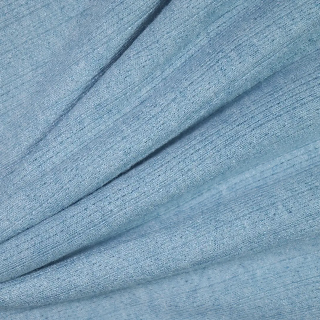 China Fabric for T-Shirt,Sleeveless Sundress,Long Sleeve Base Layer Top Rib Knit Fabric Rayon Polyester Nylon Spandex blue color buy from China wholesaler bulk order at wholesale price free worldwide shipping Alibaba