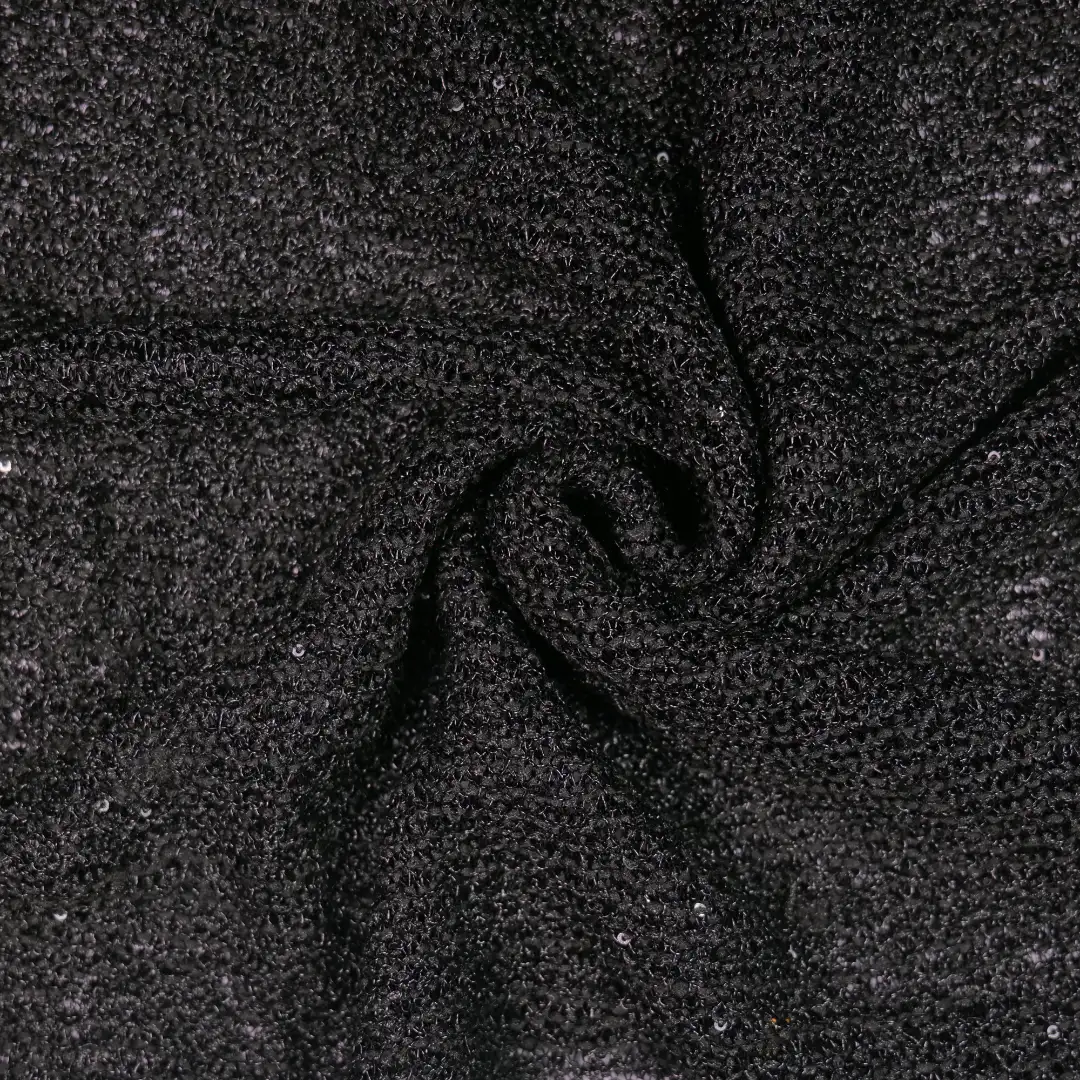 China Fabric for Shirt,Skirt Mesh Knit Fabric Rayon Polyester black color buy from China wholesaler bulk order at wholesale price free worldwide shipping Alibaba