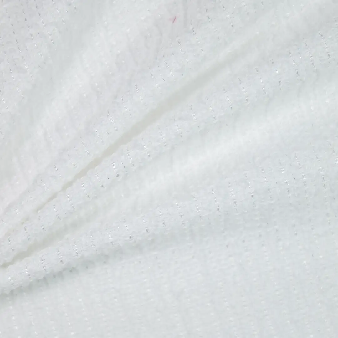 China Fabric for Jackets,Blazer,Trench Coat Chanel-Style Fabric Woolen Polyester white color buy from China wholesaler bulk order at wholesale price free worldwide shipping Alibaba