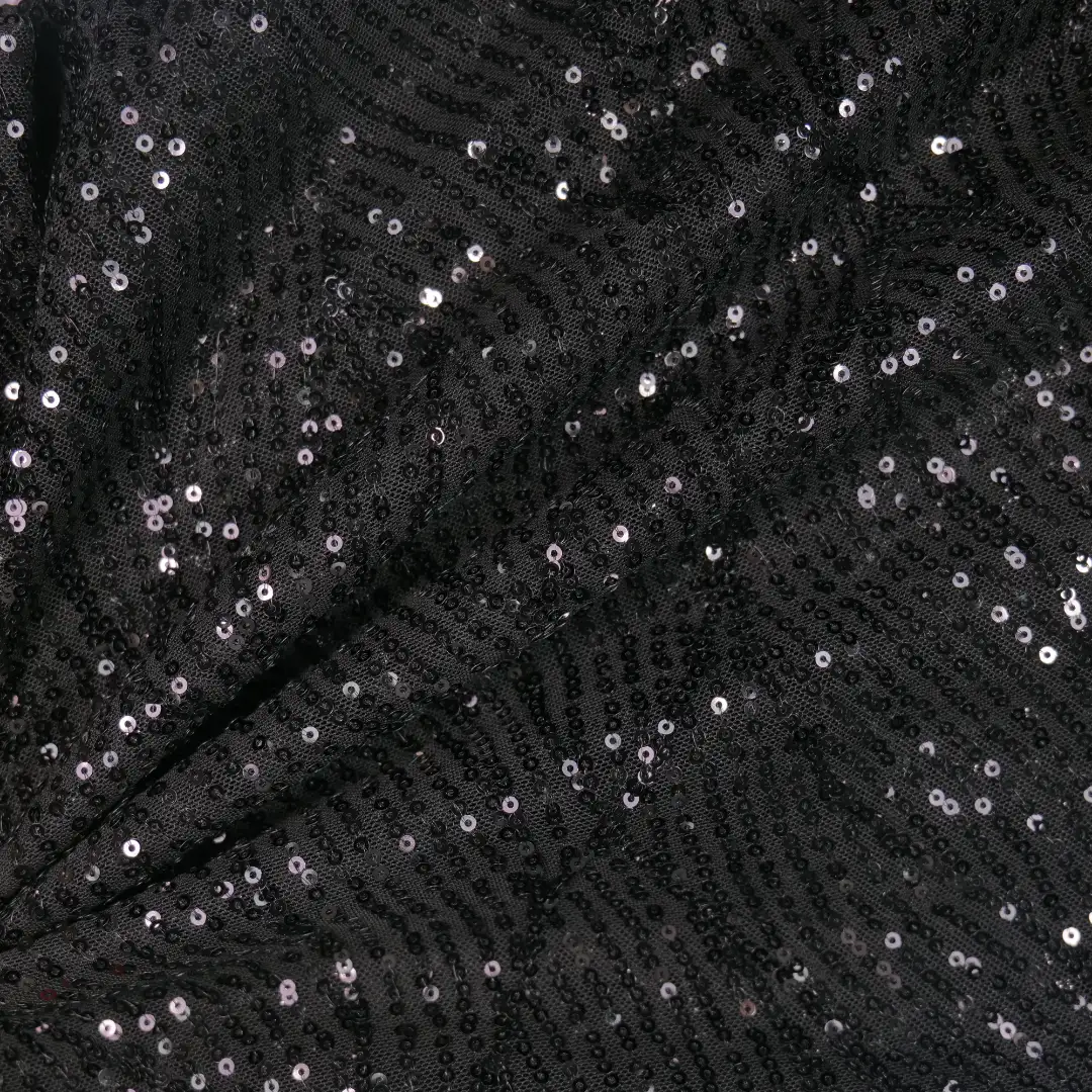 China Fabric for Shirt,Skirt Mesh Knit Fabric Polyester Spandex black color buy from China wholesaler bulk order at wholesale price free worldwide shipping Alibaba