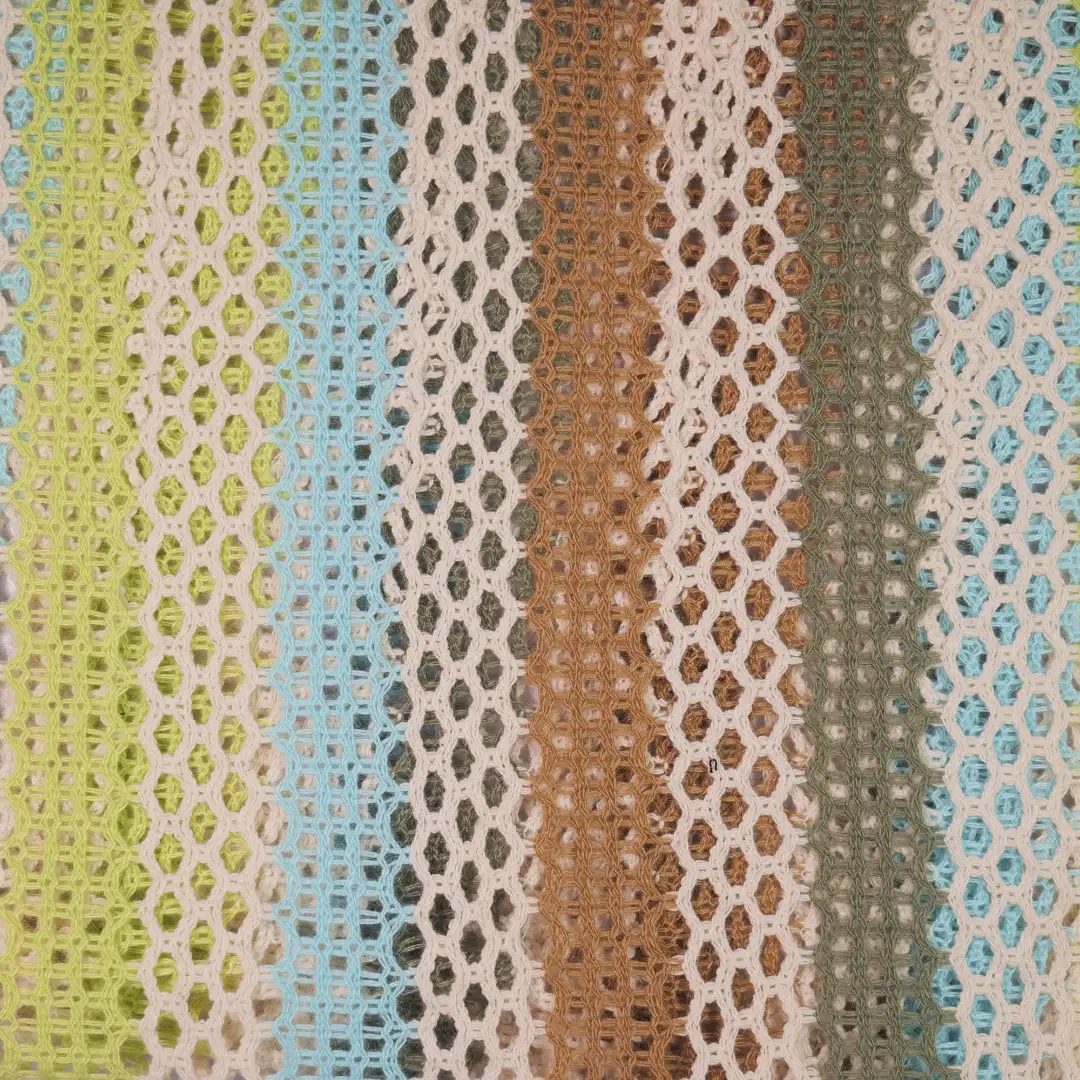 China Fabric for Shirt,Skirt Mesh Knit Fabric Cotton Polyester Green color buy from China wholesaler bulk order at wholesale price free worldwide shipping Alibaba