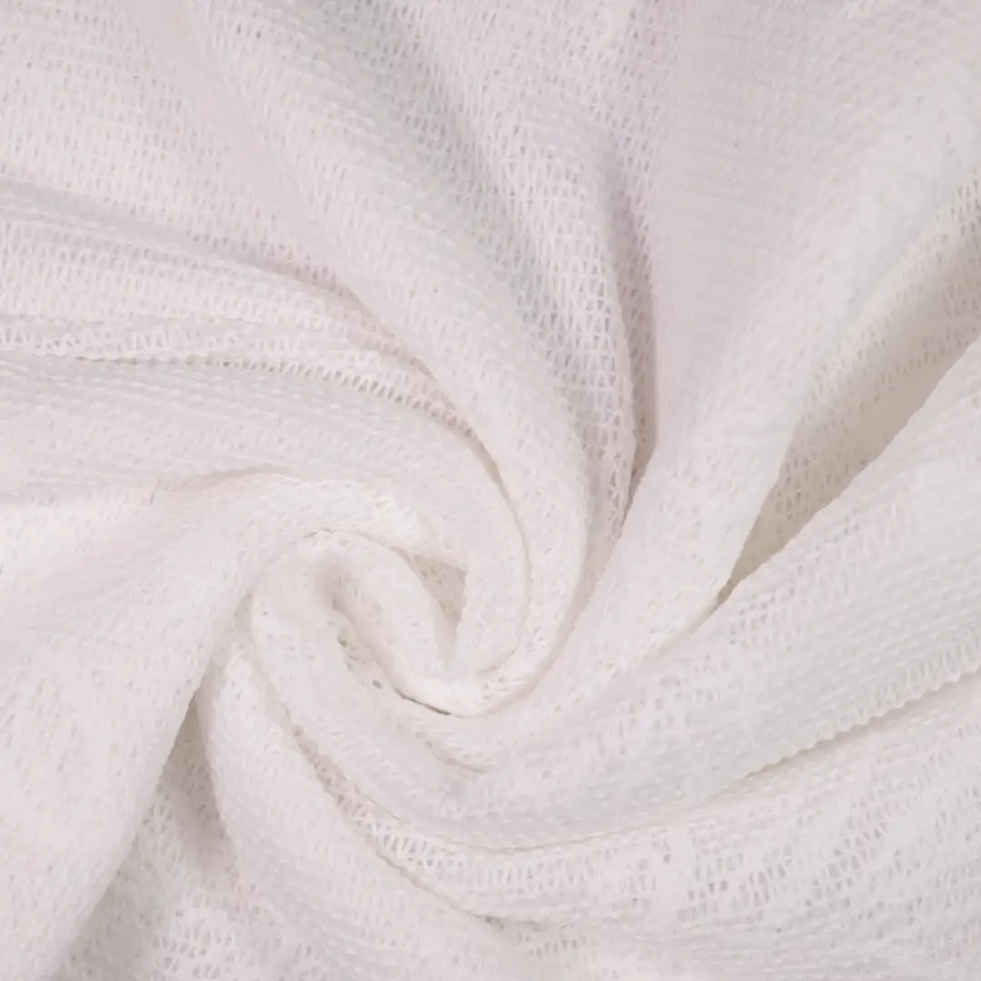 China Fabric for Shirt,Skirt Jacquard Knit Fabric Polyester White color buy from China wholesaler bulk order at wholesale price free worldwide shipping Alibaba