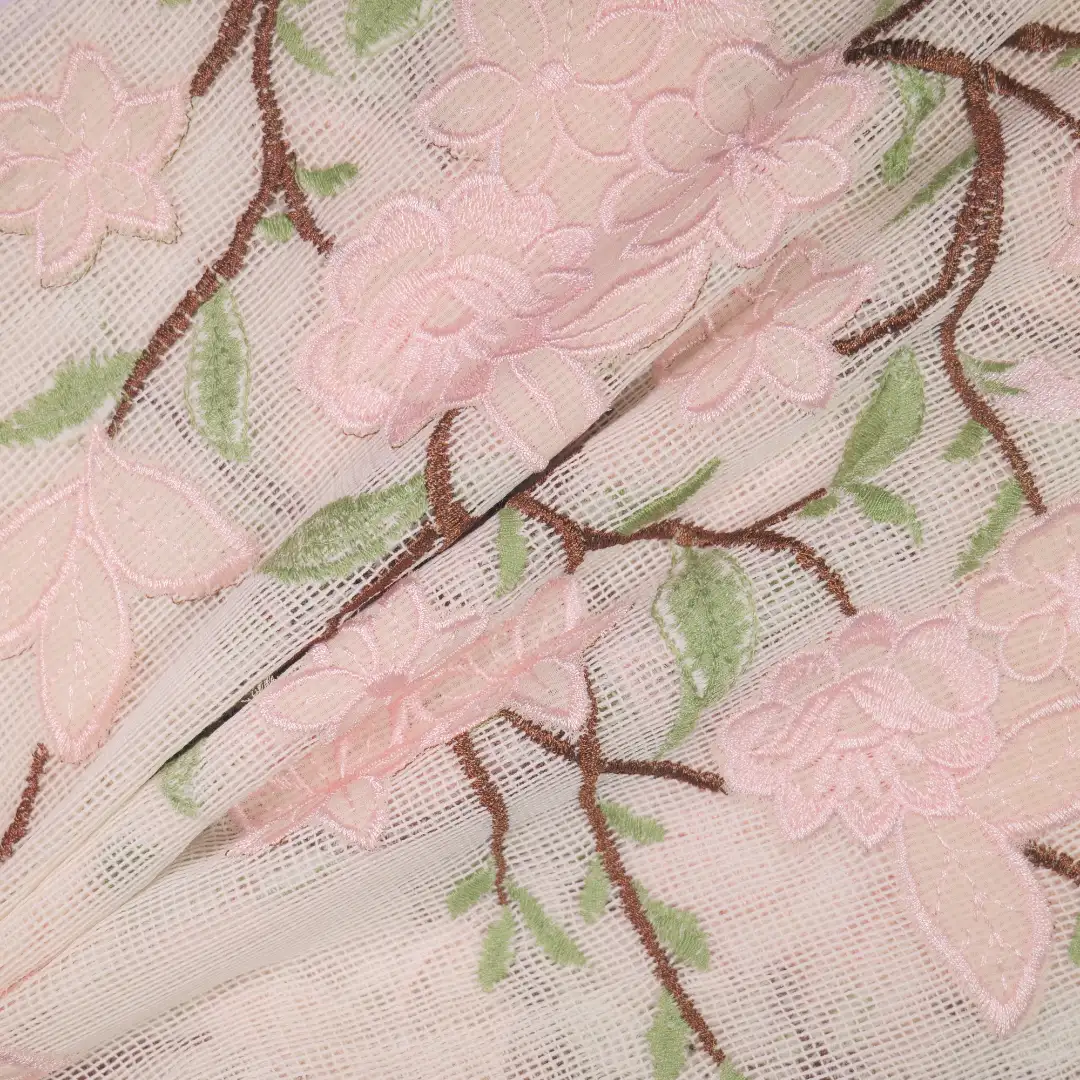 China Fabric for Shirt Mesh Knit Fabric Polyester Cotton pink color buy from China wholesaler bulk order at wholesale price free worldwide shipping Alibaba