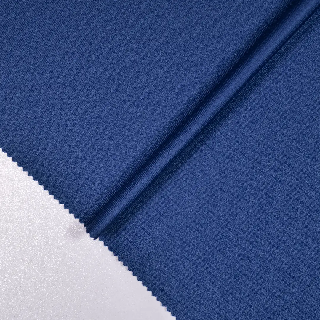 China Fabric for T-Shirt,Skirt,Yoga Clothes,Interlining Mesh Knit Fabric Polyester Spandex Navy color buy from China wholesaler bulk order at wholesale price free worldwide shipping Alibaba