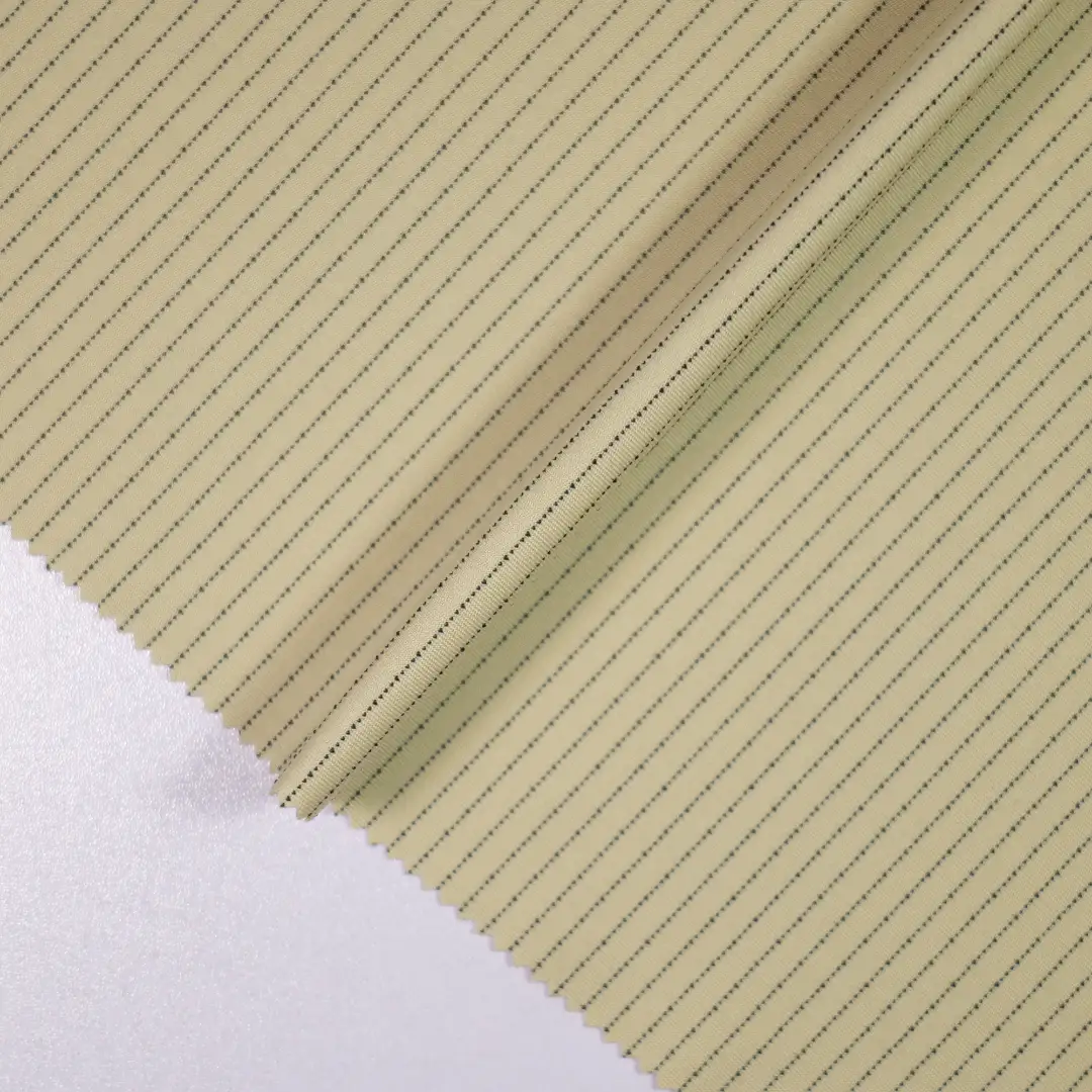 China Fabric for Shirt,Pants,Tank Top,Skirt Jacquard Knit Fabric Polyester Spandex Beige color buy from China wholesaler bulk order at wholesale price free worldwide shipping Alibaba