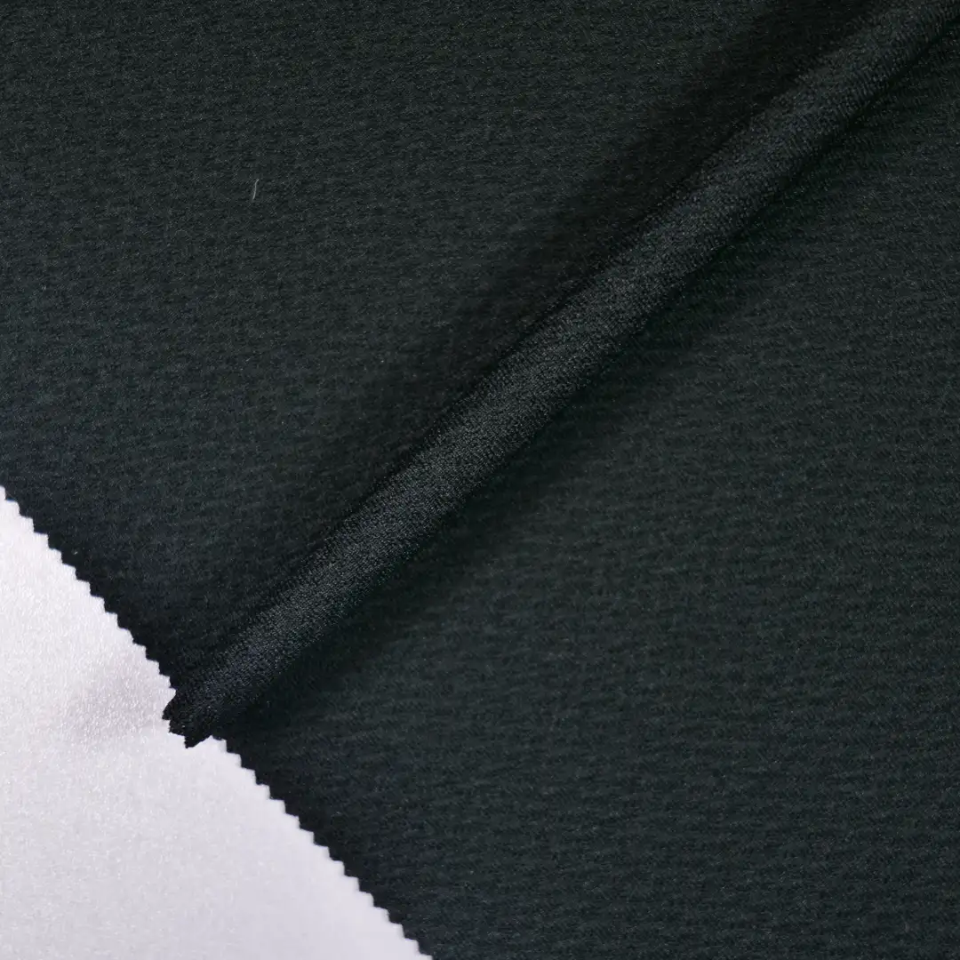 China Fabric for Shirt,Pants,Jackets,Skirt Jacquard Knit Fabric Polyester Spandex black color buy from China wholesaler bulk order at wholesale price free worldwide shipping Alibaba