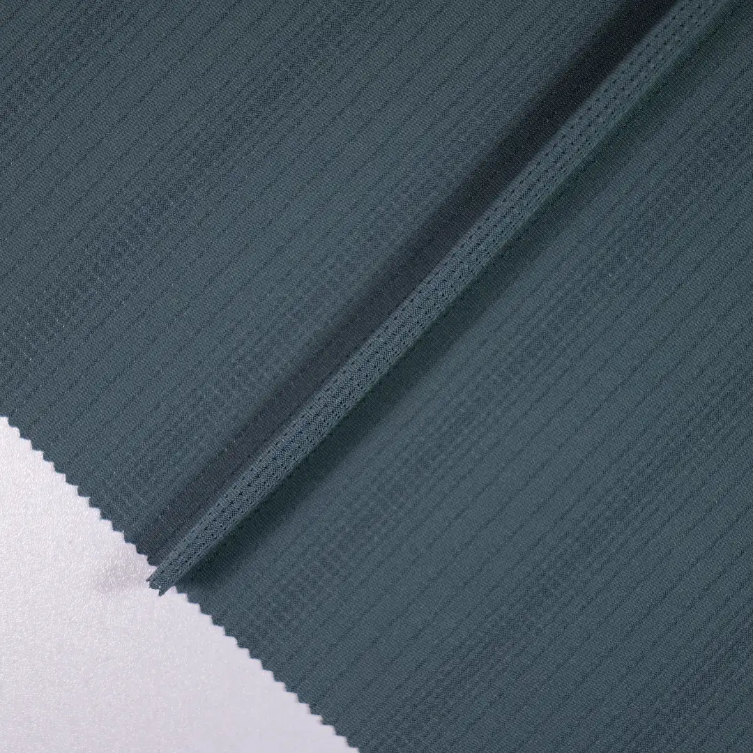 China Fabric for T-Shirt,Polo Shirt,Skirt,Yoga Clothes,Kids Puff Sleeve Tier Dress Jacquard Knit Fabric Spandex Polyester blue color buy from China wholesaler bulk order at wholesale price free worldwide shipping Alibaba