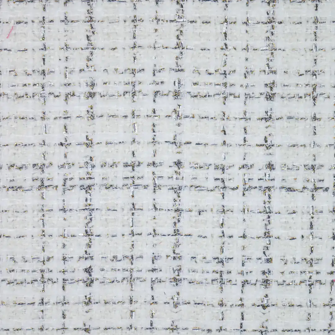 China Fabric for Jackets,Blazer,Trench Coat Woolen Tweed Woolen Polyester white color buy from China wholesaler bulk order at wholesale price free worldwide shipping Alibaba