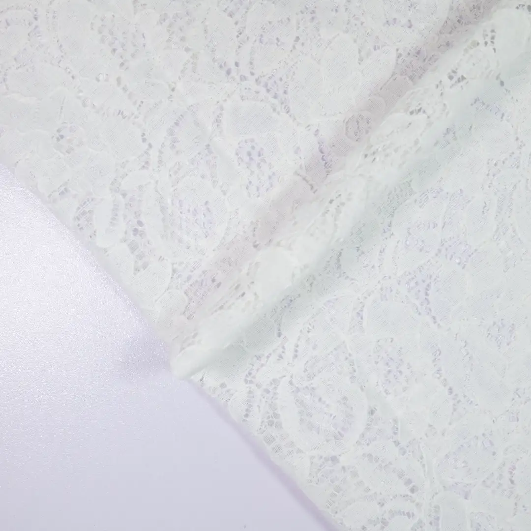 China Fabric for Backless Beach Dress,Kids Lace Trim Dress,Ladies Pleated Lace Shorts Lace Knit Fabric Nylon Cotton Rayon white color buy from China wholesaler bulk order at wholesale price free worldwide shipping Alibaba