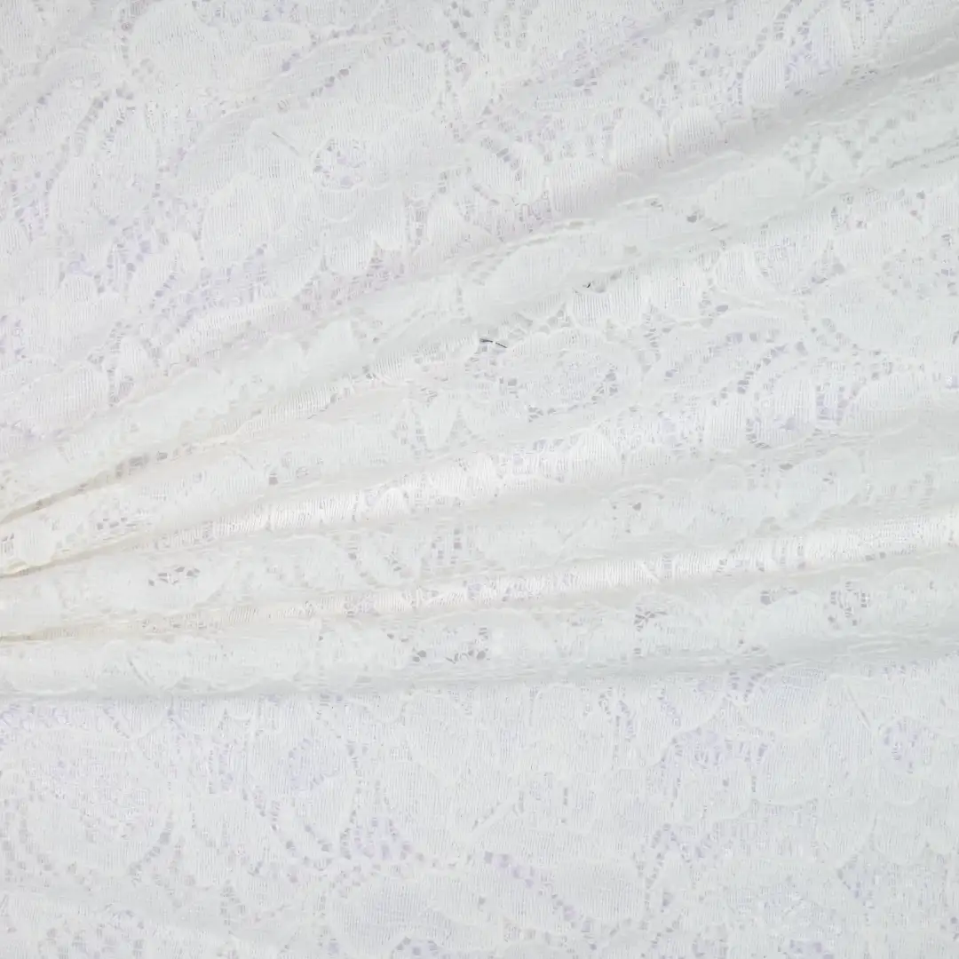 China Fabric for Backless Beach Dress,Lace-Up V-Neck Crop Top,Ladies Pleated Lace Shorts Lace Knit Fabric Cotton Nylon white color buy from China wholesaler bulk order at wholesale price free worldwide shipping Alibaba