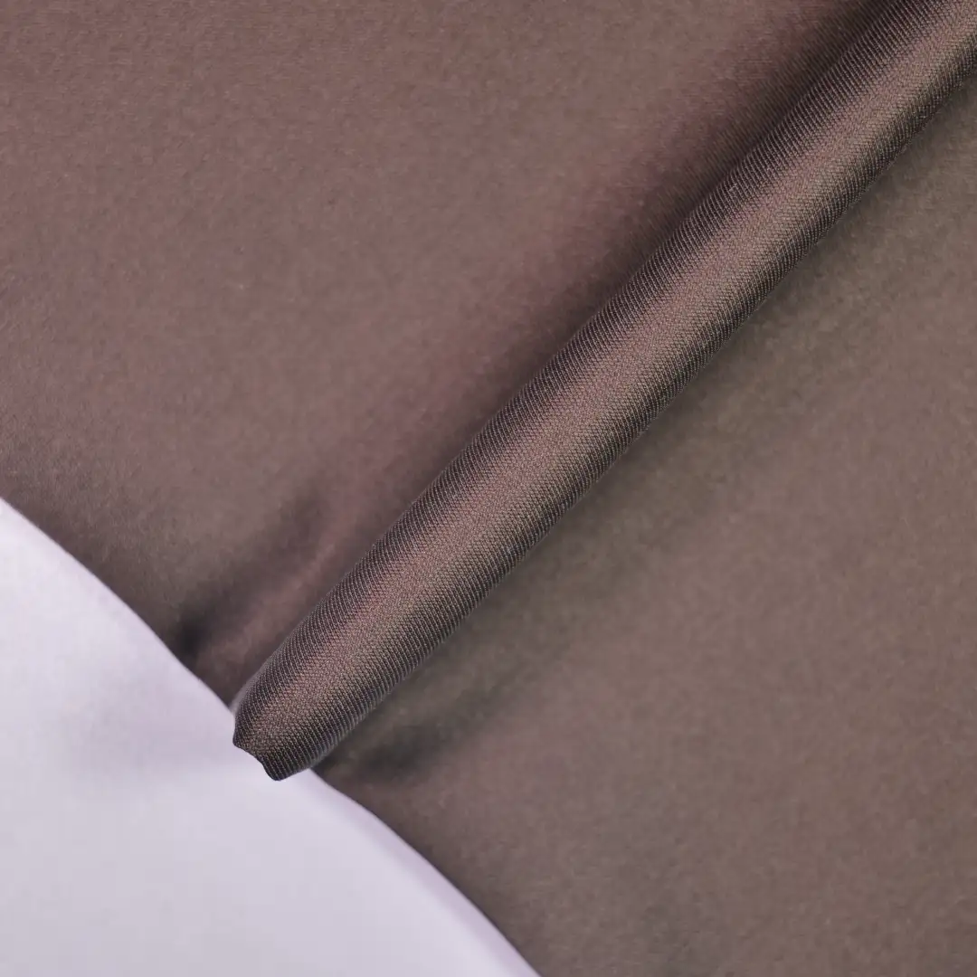 China Fabric for Pants,Jackets,Trench Coat Polyester/Rayon Plain Woven Blended Fabric Polyester Cotton Elastane dark coffee color buy from China wholesaler bulk order at wholesale price free worldwide shipping Alibaba