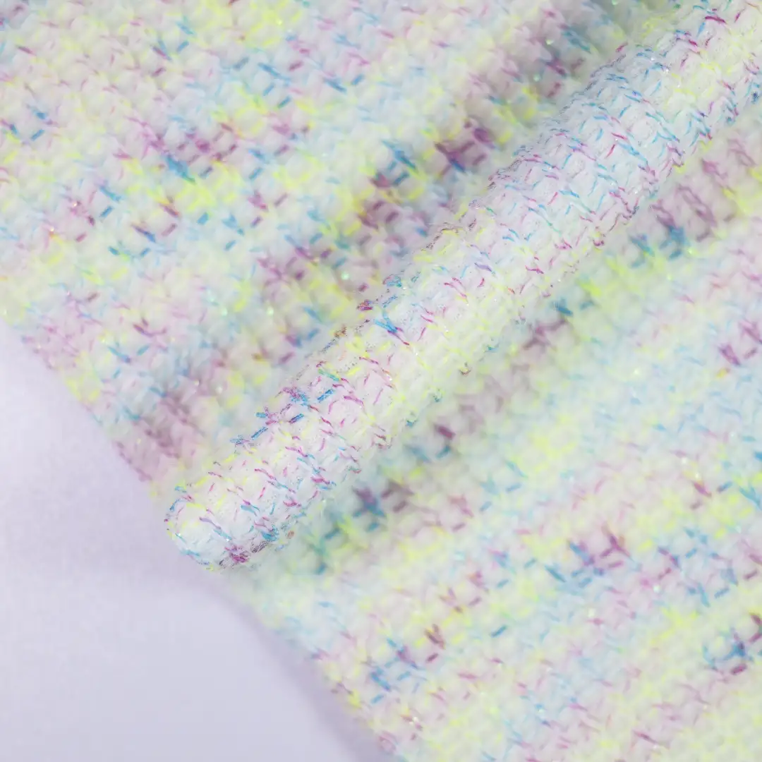 China Fabric for Open Cardigan (Sweater),Round Neck Pullover (Sweater),Crew Neck Pullover (Sweater),Crop Top Pullover (Sweater) Woolen Tweed Woolen Polyester Polyamide Purple color buy from China wholesaler bulk order at wholesale price free worldwide shipping Alibaba