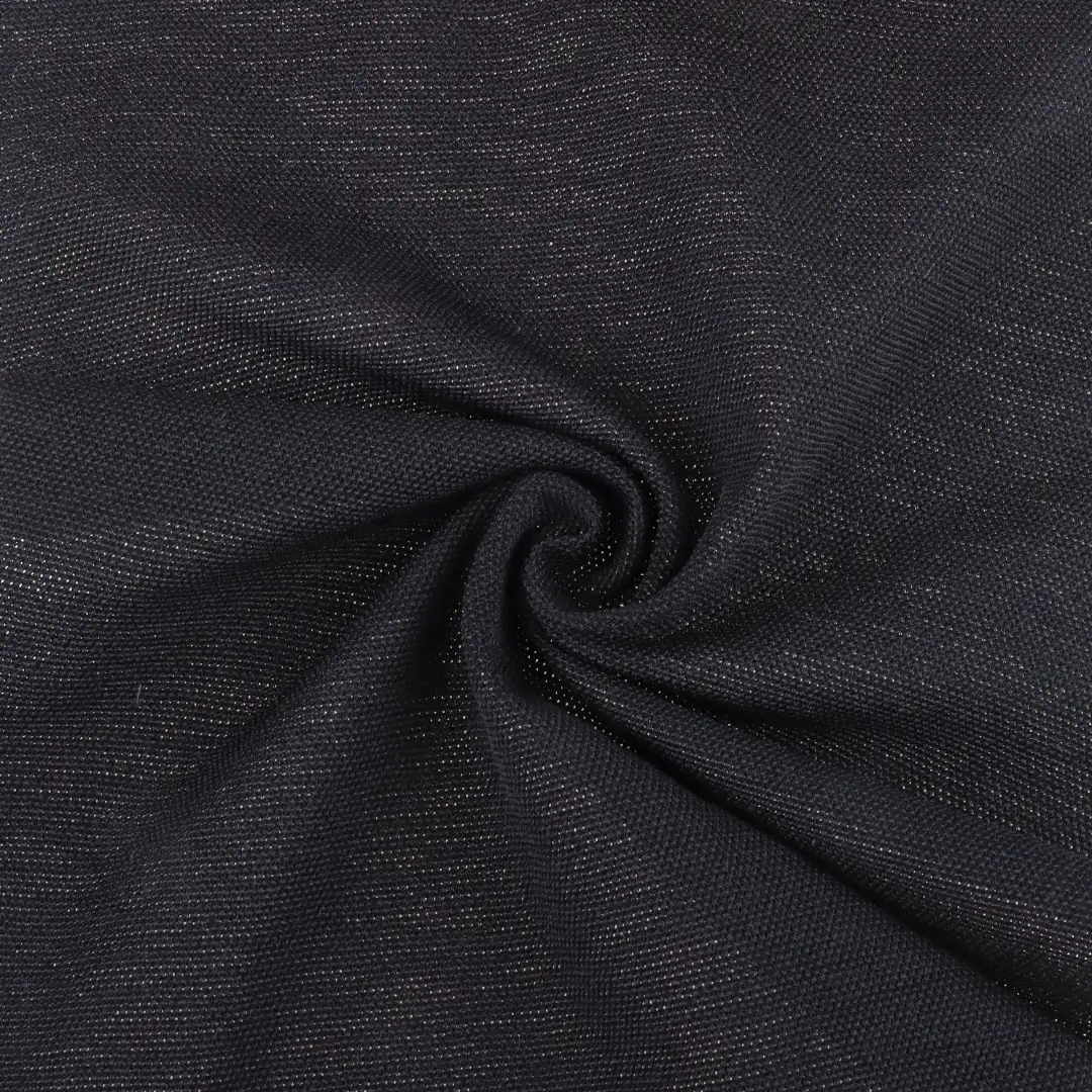 China Fabric for Polo Shirt,T-shirt (Sweater),Tracksuits Pique Knit Fabric Polyester BLACK color buy from China wholesaler bulk order at wholesale price free worldwide shipping Alibaba