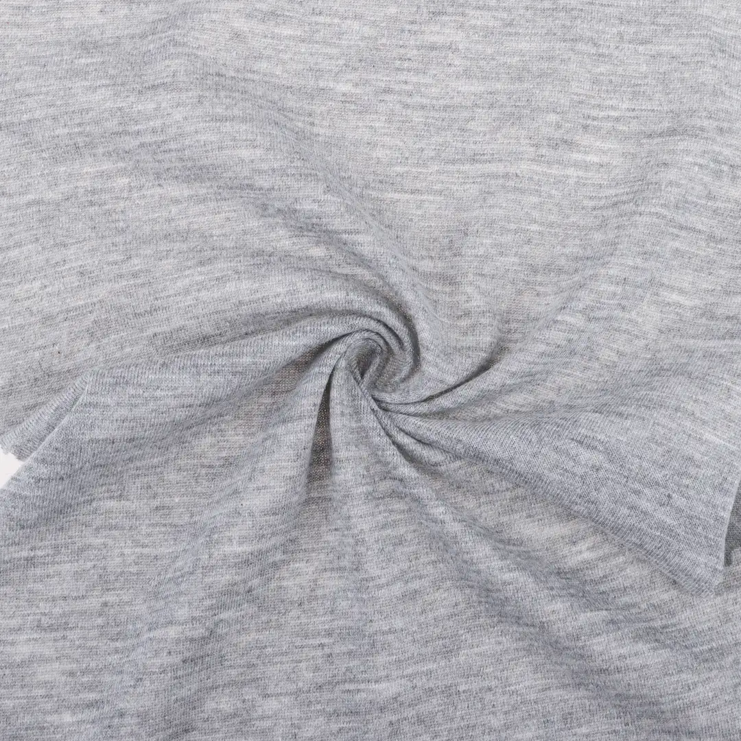 China Fabric for Jogger,T-shirt (Sweater) Single Jersey Knit Fabric Polyester Cotton GREY color buy from China wholesaler bulk order at wholesale price free worldwide shipping Alibaba