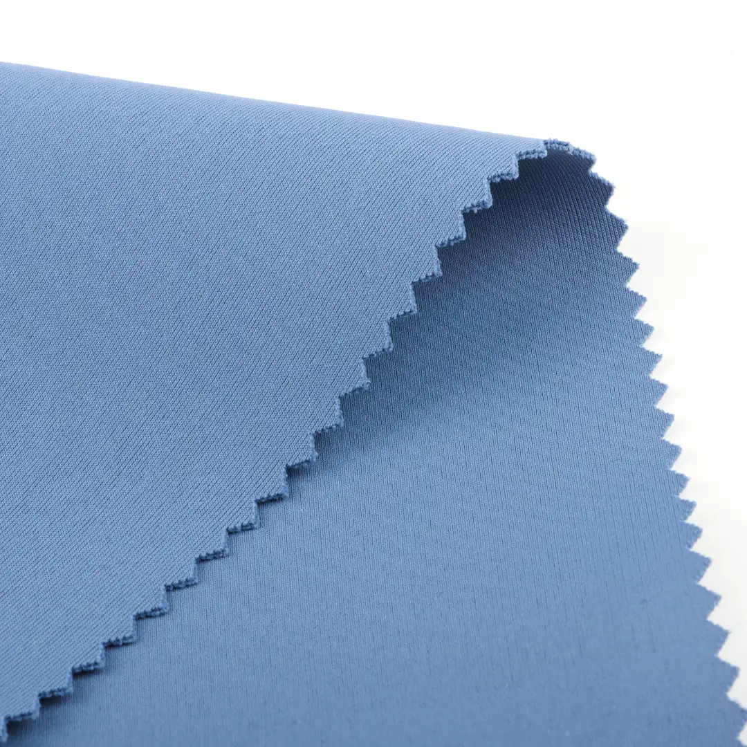 China Fabric for Sweatshirt,Tracksuits Scuba Knit Fabric Polyester Spandex BLUE color buy from China wholesaler bulk order at wholesale price free worldwide shipping Alibaba
