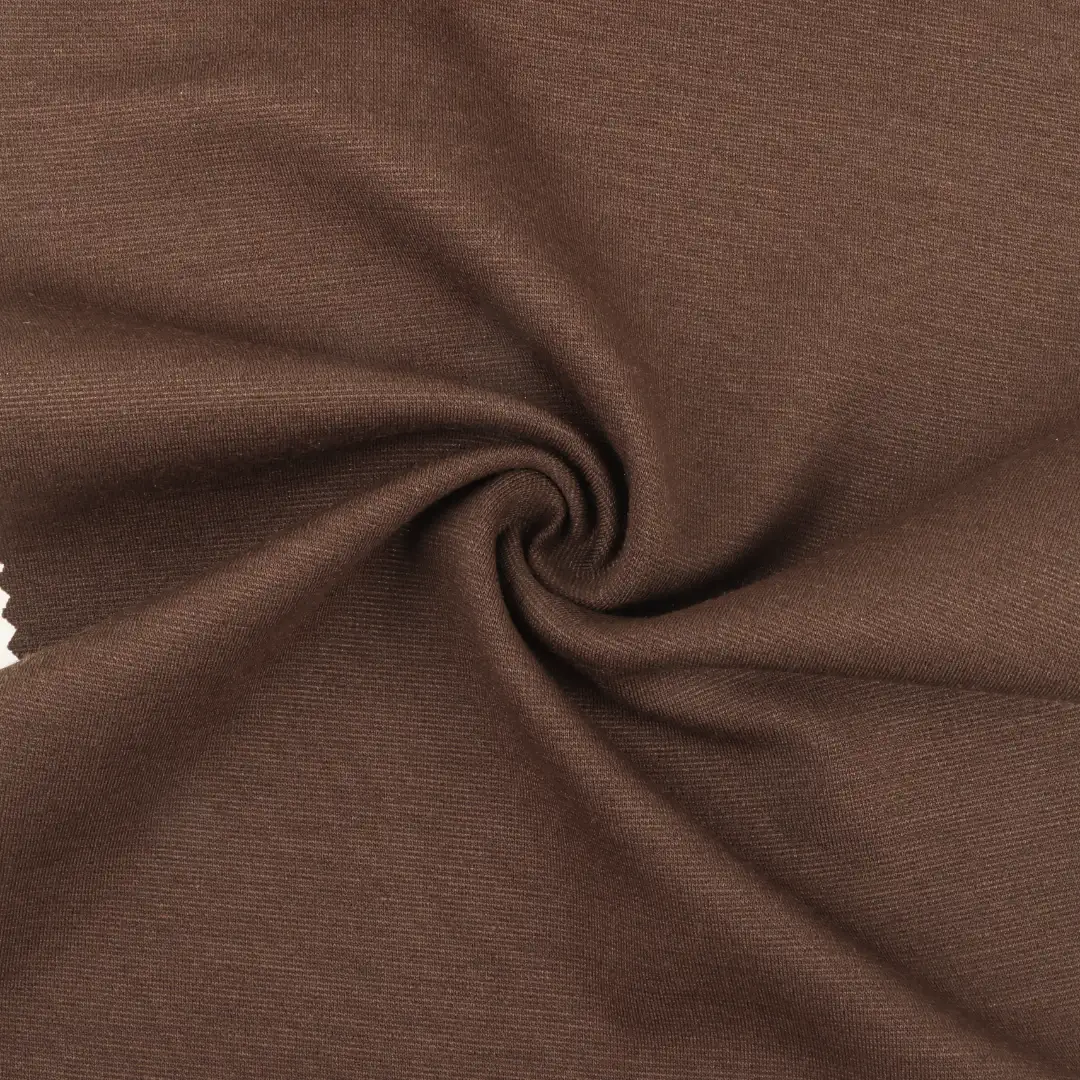 China Fabric for Polo Shirt,T-shirt (Sweater),Tracksuits Ponte Roma Knit Fabric Polyester Rayon Spandex Brown color buy from China wholesaler bulk order at wholesale price free worldwide shipping Alibaba