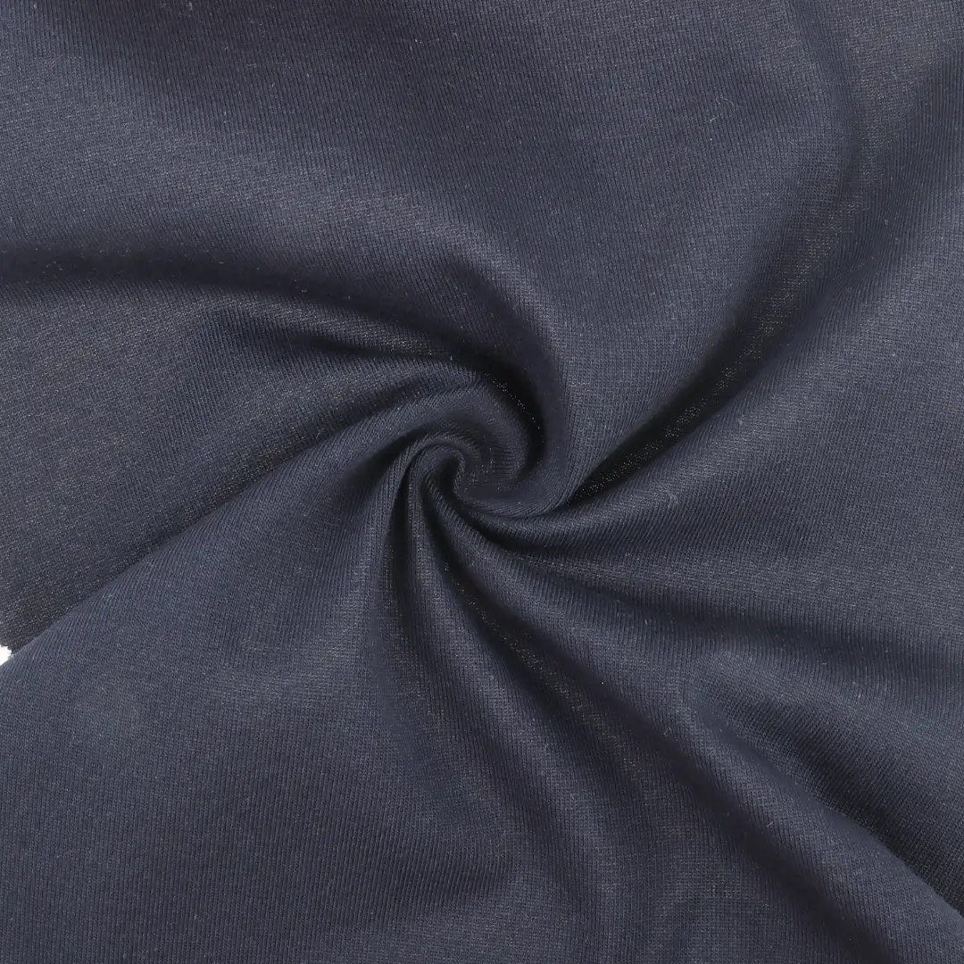 China Fabric for T-shirt (Sweater),Tracksuits Single Jersey Knit Fabric Cotton Nylon Navy color buy from China wholesaler bulk order at wholesale price free worldwide shipping Alibaba