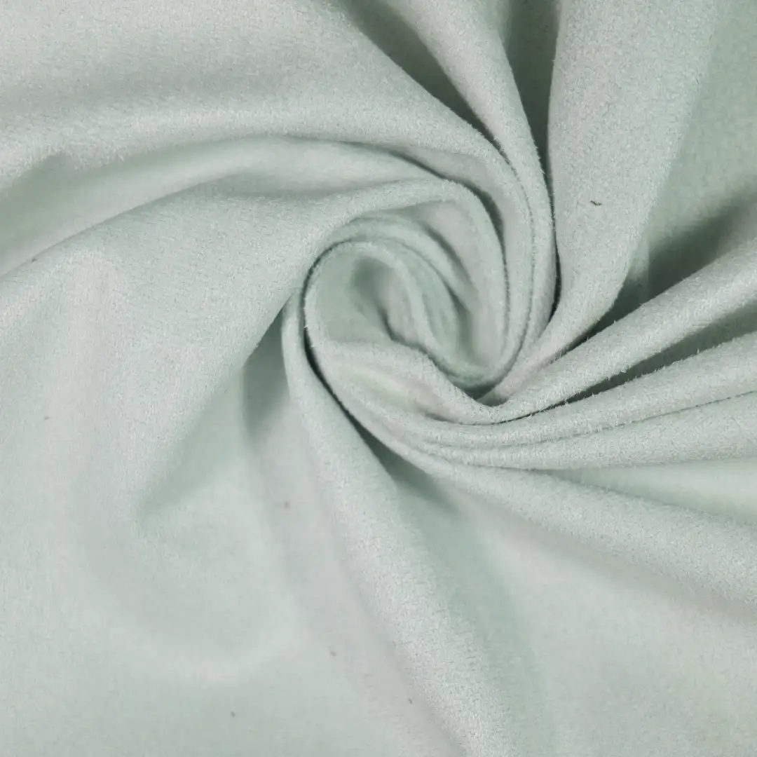 China Fabric for Jackets,Trench Coat,Overcoat Woven Suede Synthetic Woven Fabric Polyester Cyan color buy from China wholesaler bulk order at wholesale price free worldwide shipping Alibaba