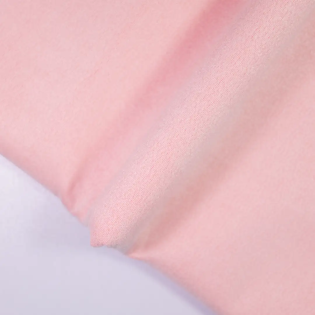 China Fabric for Jackets,Trench Coat,Overcoat Suede Woven Blended Fabric Polyester Elastane pink color buy from China wholesaler bulk order at wholesale price free worldwide shipping Alibaba