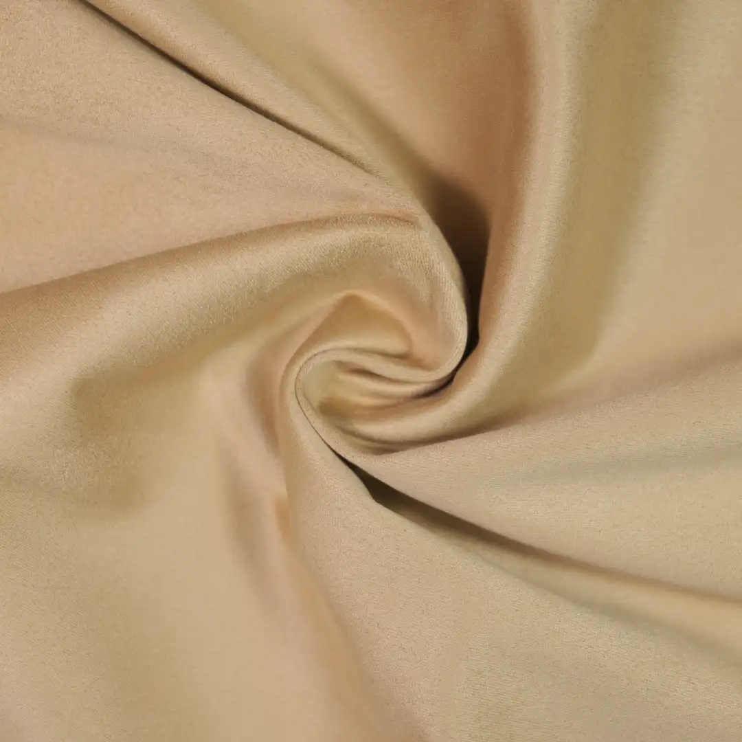 China Fabric for Jackets,Trench Coat,Overcoat Suede Woven Blended Fabric Polyester Elastane COFFEE color buy from China wholesaler bulk order at wholesale price free worldwide shipping Alibaba