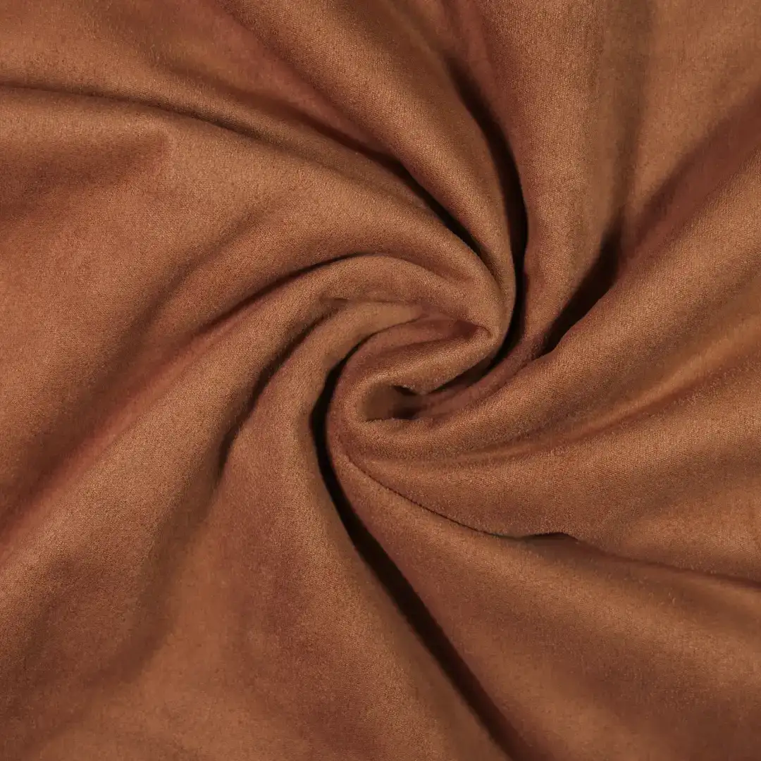 China Fabric for Jackets,Trench Coat,Overcoat,Waist coat,Open Waistcoat Suede Knit Fabric Polyester Elastane brown color buy from China wholesaler bulk order at wholesale price free worldwide shipping Alibaba