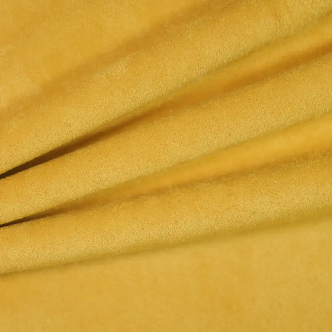 China Fabric for Jackets,Trench Coat,Overcoat,Waist coat,Open Waistcoat Suede Knit Fabric Polyester Elastane yellow color buy from China wholesaler bulk order at wholesale price free worldwide shipping Alibaba