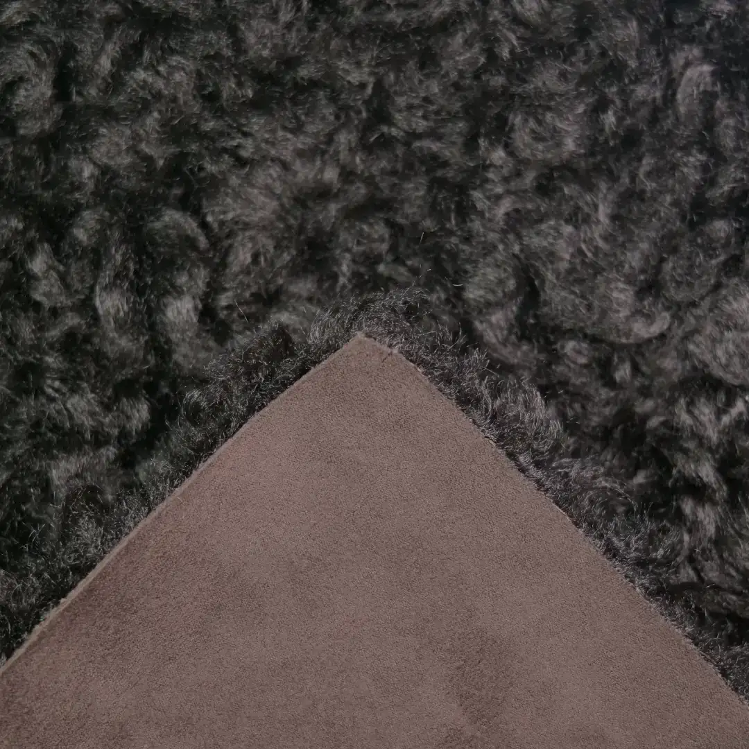 China Fabric for Jackets,Overcoat,Open Waistcoat,Double-Breasted Coat PU bonded sherpa Synthetic Woven Fabric Polyurethane----PU black color buy from China wholesaler bulk order at wholesale price free worldwide shipping Alibaba