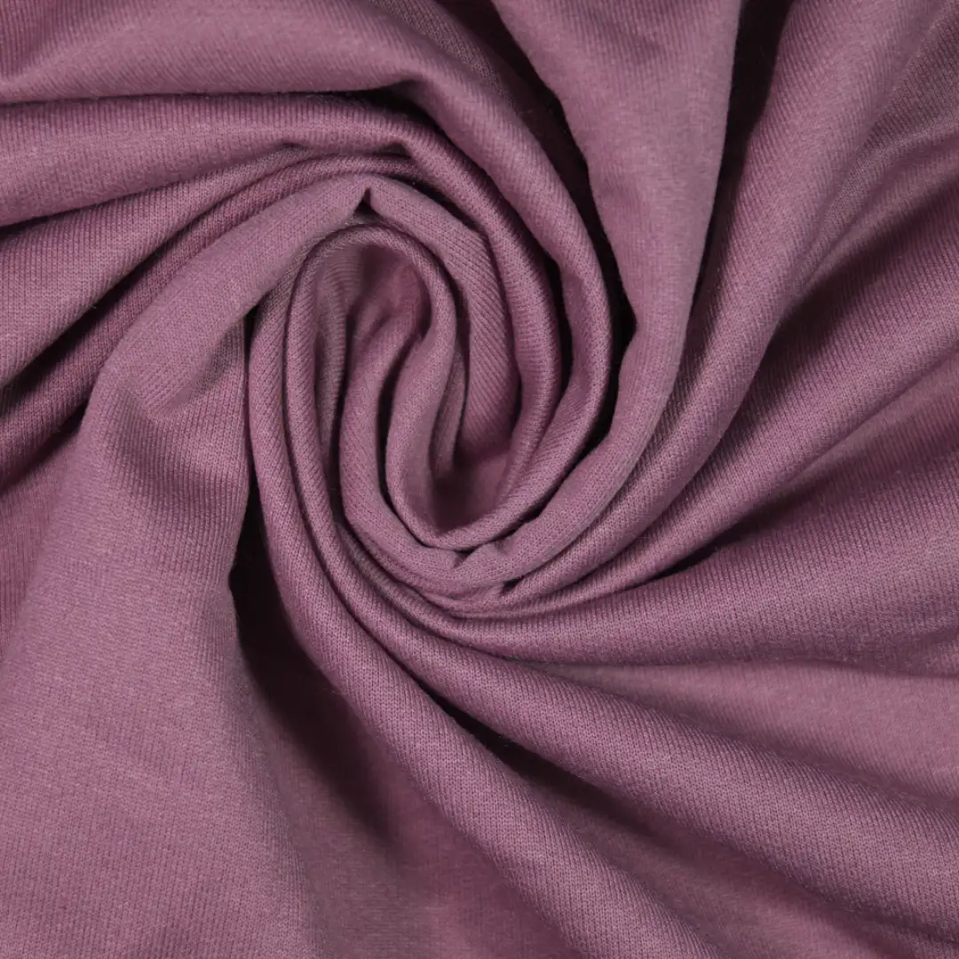 China Fabric for Pants,Jackets,Hoodie Baby Terry Knit Fabric Polyester Cotton Wistful Mauve color buy from China wholesaler bulk order at wholesale price free worldwide shipping Alibaba
