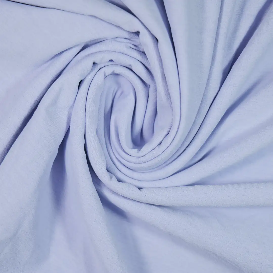 China Fabric for Pants,Skirt,Tracksuits Slub Fabric Knit Fabric Polyester baby blue color buy from China wholesaler bulk order at wholesale price free worldwide shipping Alibaba