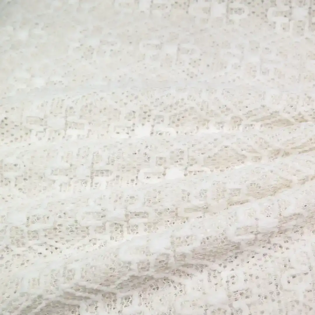 China Fabric for Shirt,Skirt,Bow Tie Short Sleeve Dress,Gathered Wrap Mini Dress Lace Knit Fabric Polyester Cotton white color buy from China wholesaler bulk order at wholesale price free worldwide shipping Alibaba