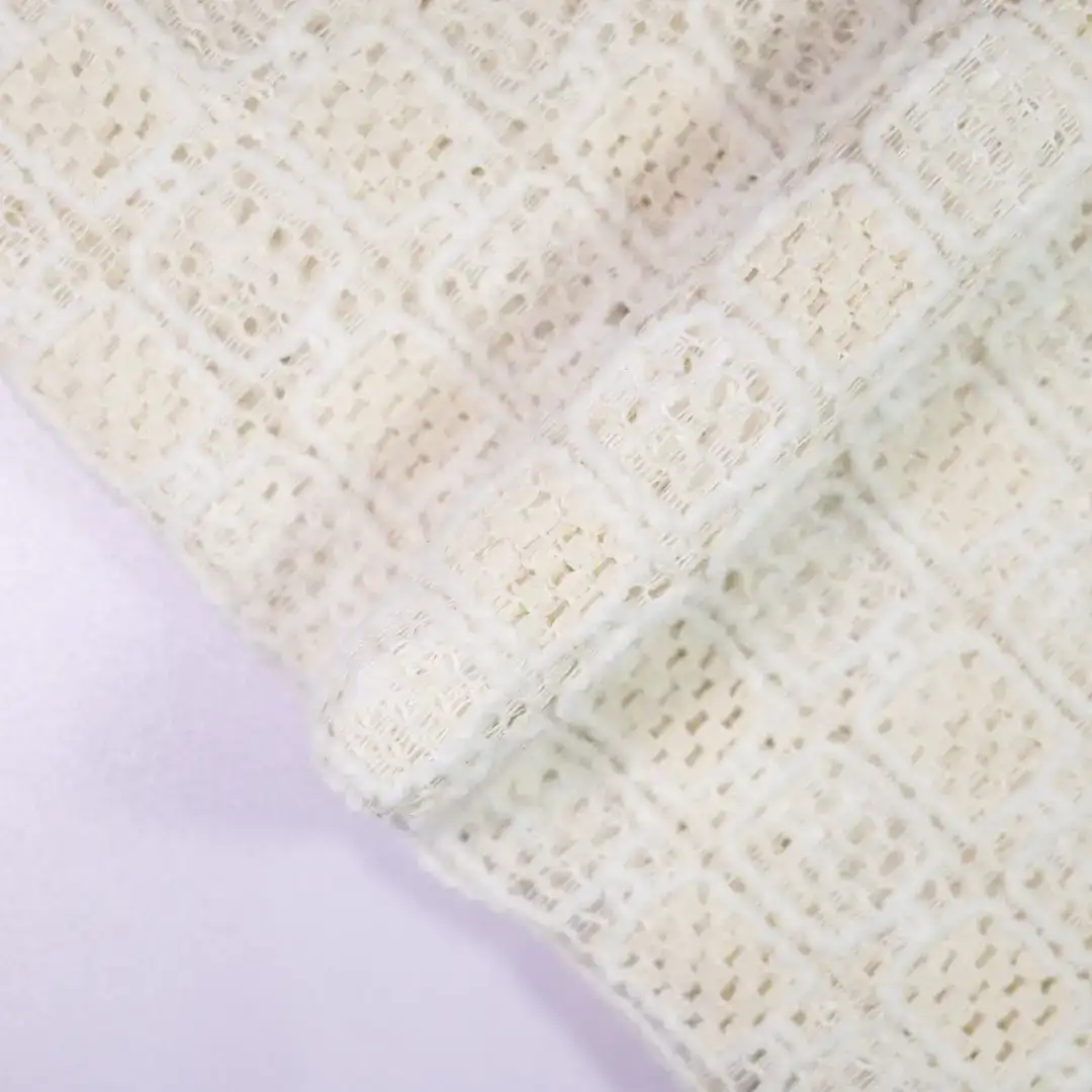 China Fabric for Shirt,Skirt,Sleeveless Sundress,Sleeveless Puffy Mini Dress Lace Knit Fabric Polyester Cotton white color buy from China wholesaler bulk order at wholesale price free worldwide shipping Alibaba