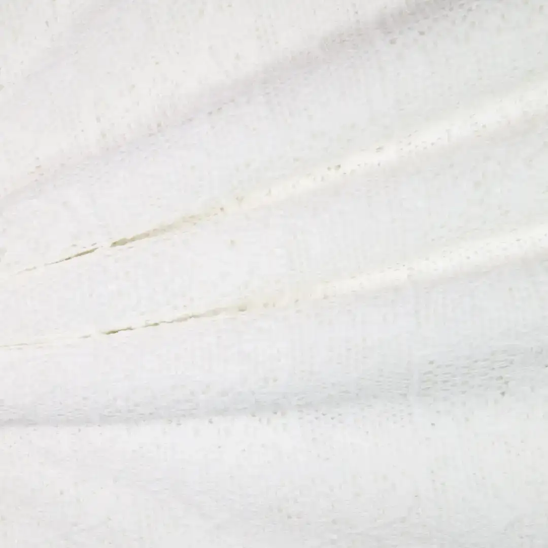China Fabric for Shirt,Sleeveless Sundress,Ruffle Shirt Dress Lace Knit Fabric Polyester Spandex white color buy from China wholesaler bulk order at wholesale price free worldwide shipping Alibaba