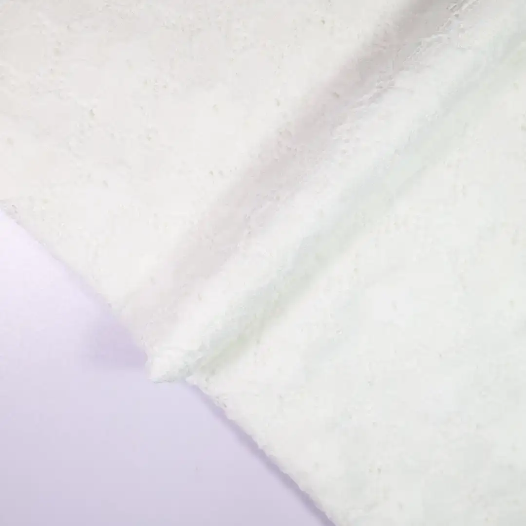 China Fabric for Skirt,Strap Midi Dress,Sleeveless Puffy Mini Dress Lace Knit Fabric Polyester Spandex white color buy from China wholesaler bulk order at wholesale price free worldwide shipping Alibaba