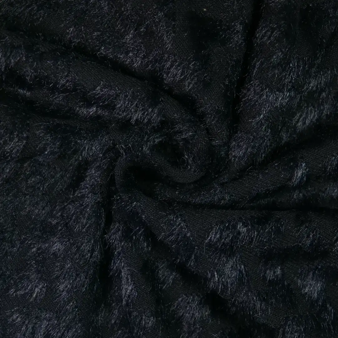 China Fabric for Skirt,Hoodie,Trench Coat Lace Knit Fabric Polyester Rayon Spandex black color buy from China wholesaler bulk order at wholesale price free worldwide shipping Alibaba