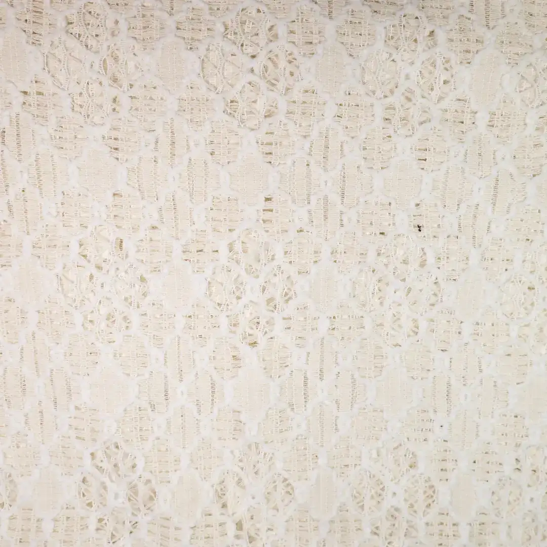 China Fabric for Skirt,Hoodie,Sleeveless Corset Midi Dress Lace Knit Fabric Polyester Cotton rice color buy from China wholesaler bulk order at wholesale price free worldwide shipping Alibaba